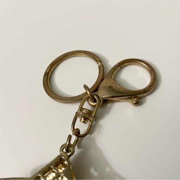 Red and White Rhinestone Star Keychain - Picture 12 of 14